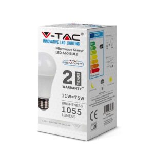 Bec LED cu senzor A60 E27, 11W, 1055 lm
