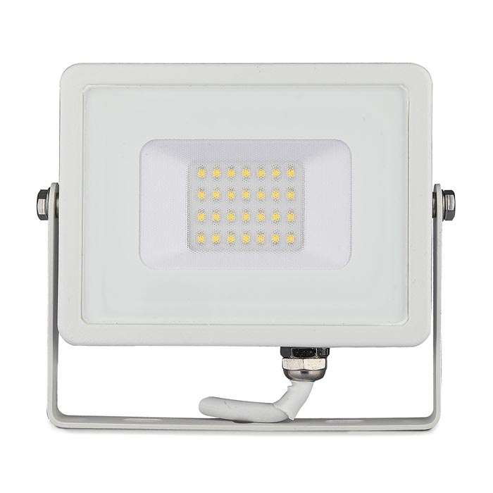 Often spoken Melodramatic royalty Proiector LED exterior 20W, 220V, corp alb, lumina calda, IP65 - Luminos