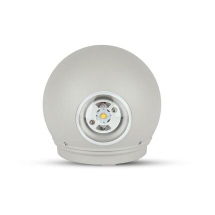 Aplica LED exterior, 4W, rotunda, corp gri, 2 lumini, IP65